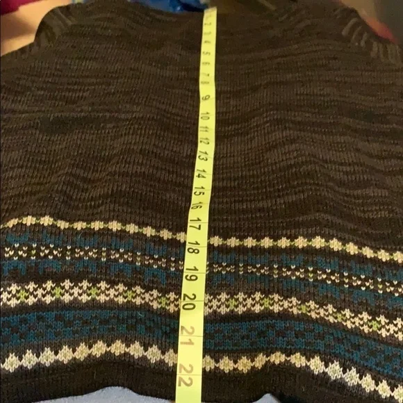 AB Studio cardigan sweater with draped front, Med - Picture 10 of 10